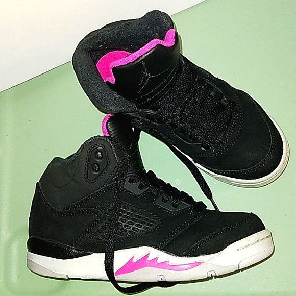 MUST SEE! Like New 2017 Kids Nike Jordan Retro 5 Pre-school kids 11c sneakers - Picture 12 of 16